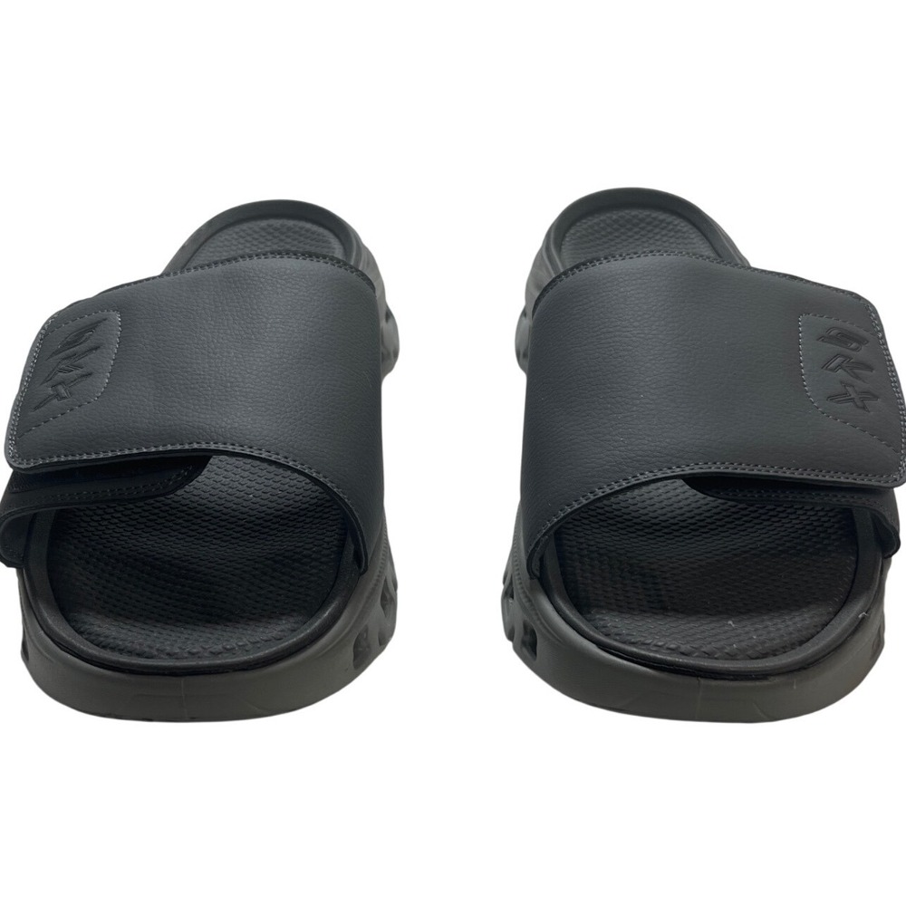 Skechers Glide-Step Memory Foam Mens Slides Charcoal Gray Sandals 232979 Size 13